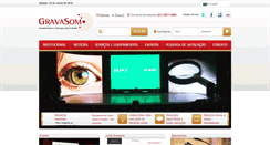 Desktop Screenshot of gravasom.com.br