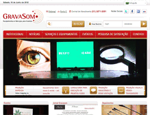 Tablet Screenshot of gravasom.com.br